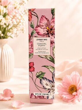 JOHNNY WAS Coastal Poppy Room Mist 34oz Lemon, Cherry Blossom, Red Current NEW